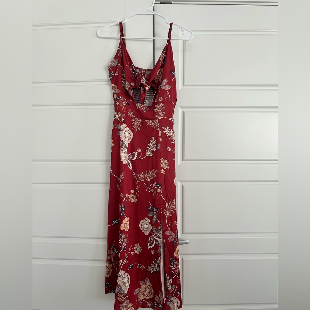 Burnt orange dress